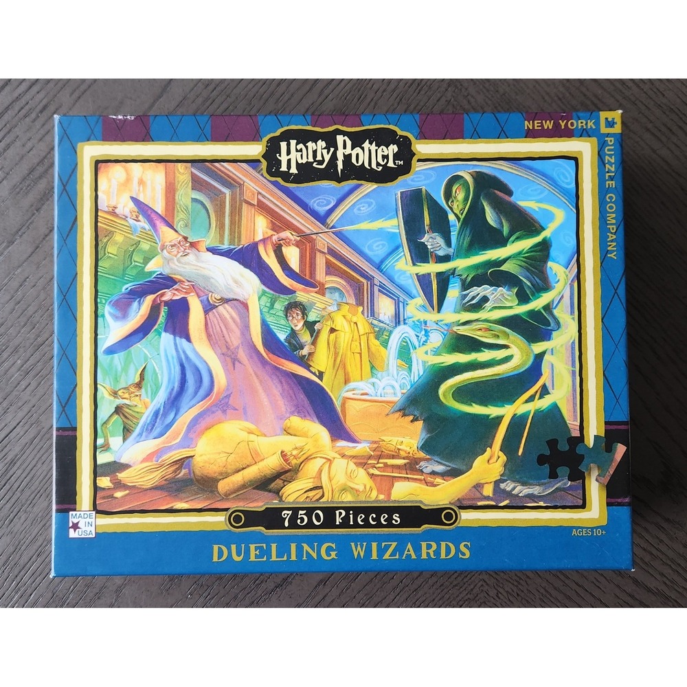 Harry Potter Dueling Wizards 750 Piece Puzzle New York Puzzle Co Mary GrandPre
